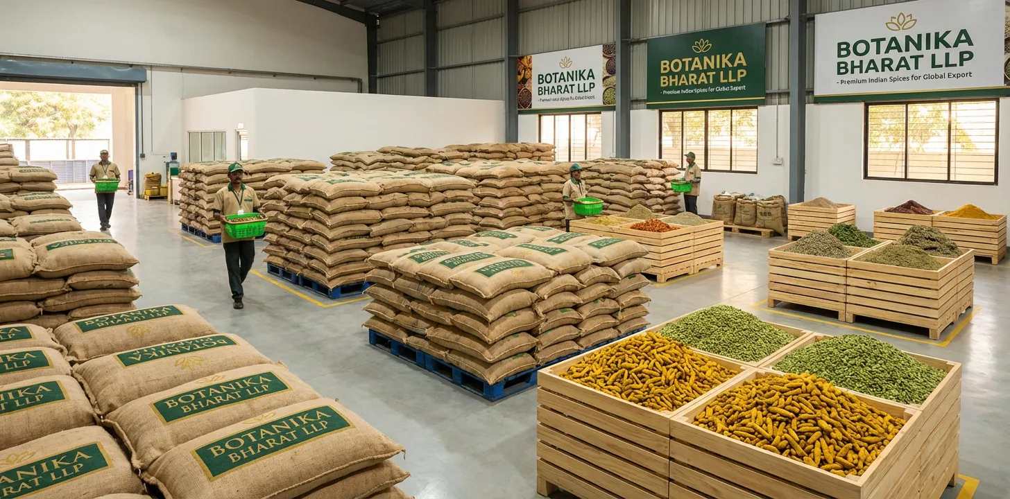 Botanika Bharat LLP – Indian spice and agricultural export company, Rudrapur Uttarakhand. Premium spices, herbs, and agro commodities for global buyers.