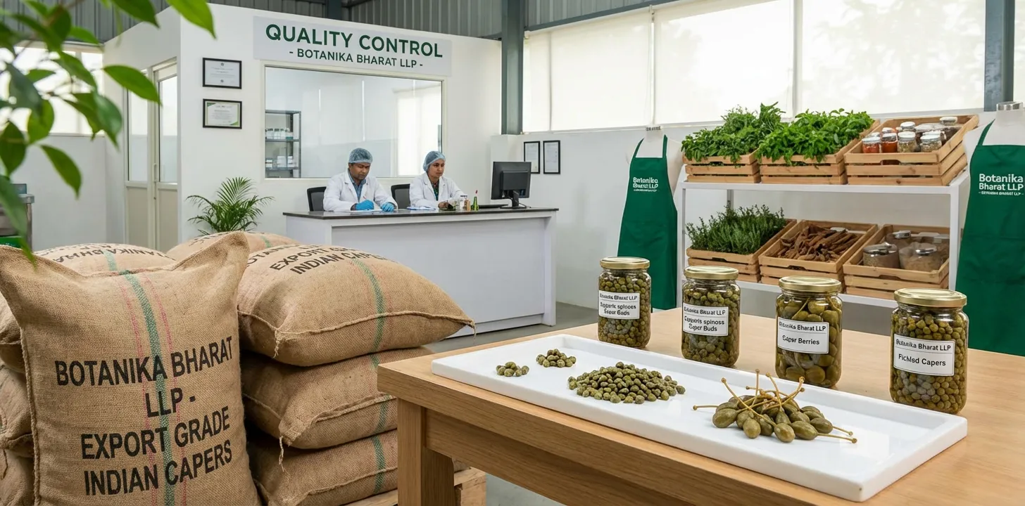 Caper – Botanika Bharat LLP, Indian caper exporter, Capparis spinosa caper berries pickled capers, Rudrapur Uttarakhand.