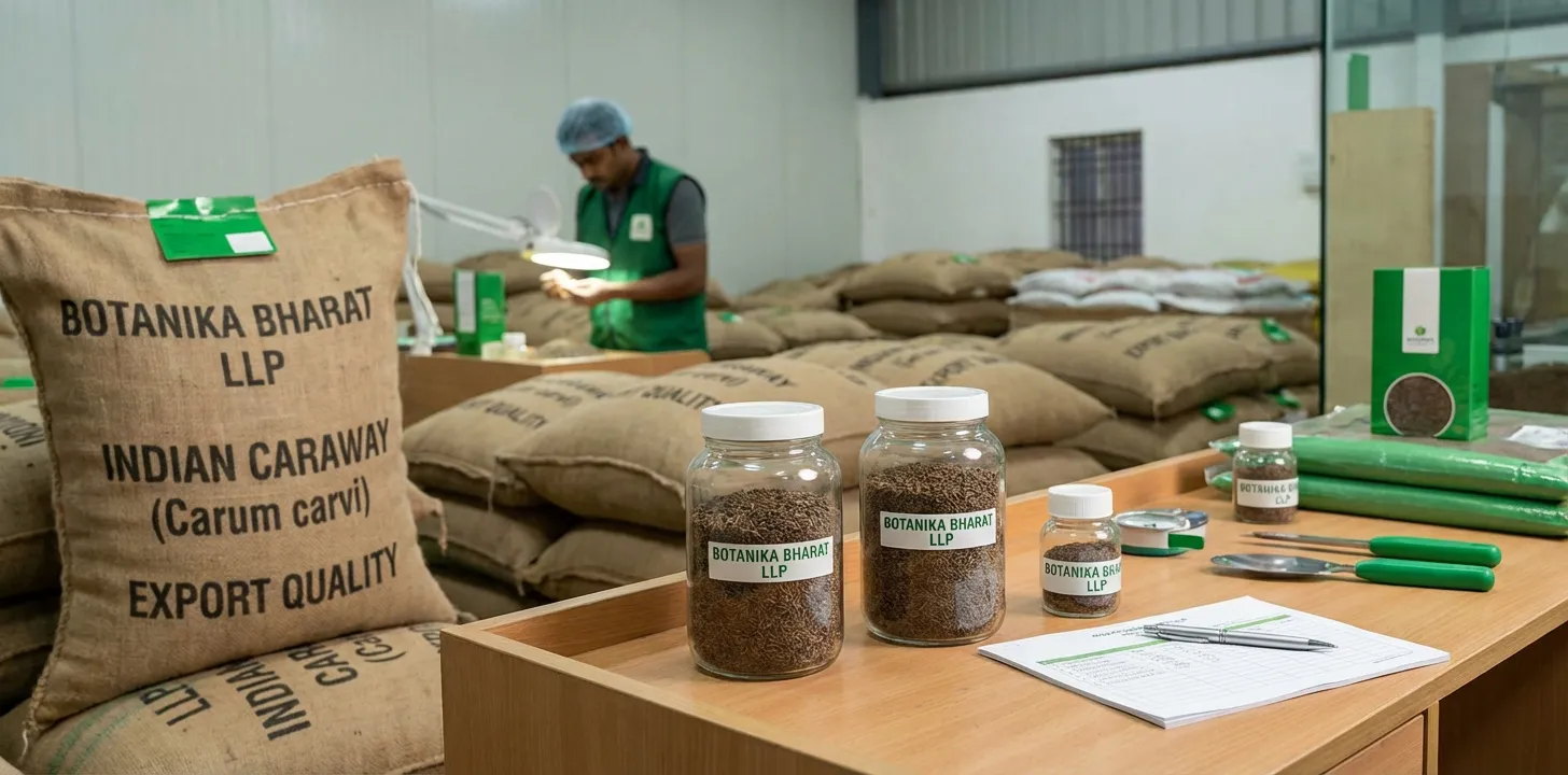 Caraway – Botanika Bharat LLP, Indian caraway exporter, Carum carvi caraway seeds rye bread sauerkraut, Rudrapur Uttarakhand.