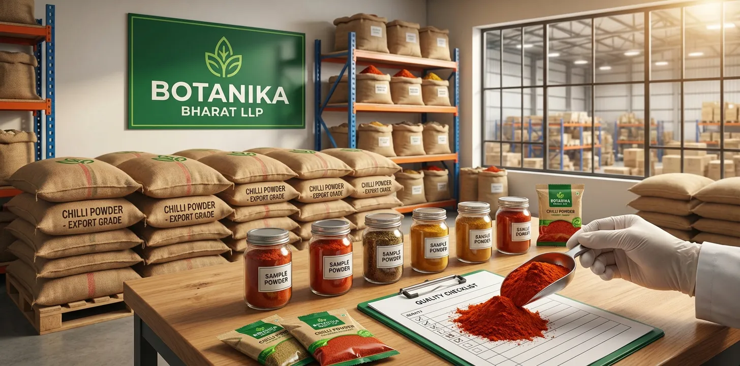 Chilli Powder – Botanika Bharat LLP, Indian chilli powder exporter, bulk beverage supplier FMCG HORECA, Rudrapur Uttarakhand.