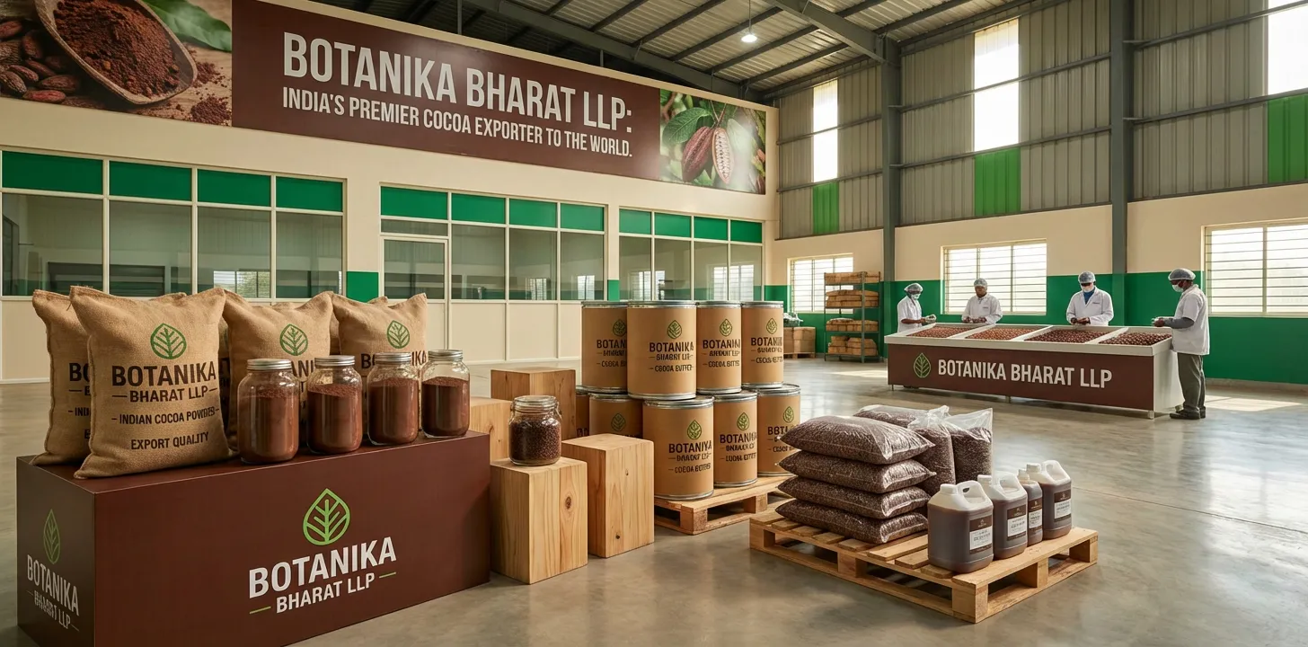Cocoa Products – Botanika Bharat LLP, Indian cocoa products exporter, bulk cocoa powder cocoa butter supplier, cocoa nibs cocoa liquor, FMCG HORECA chocolate confectionery, Rudrapur Uttarakhand.