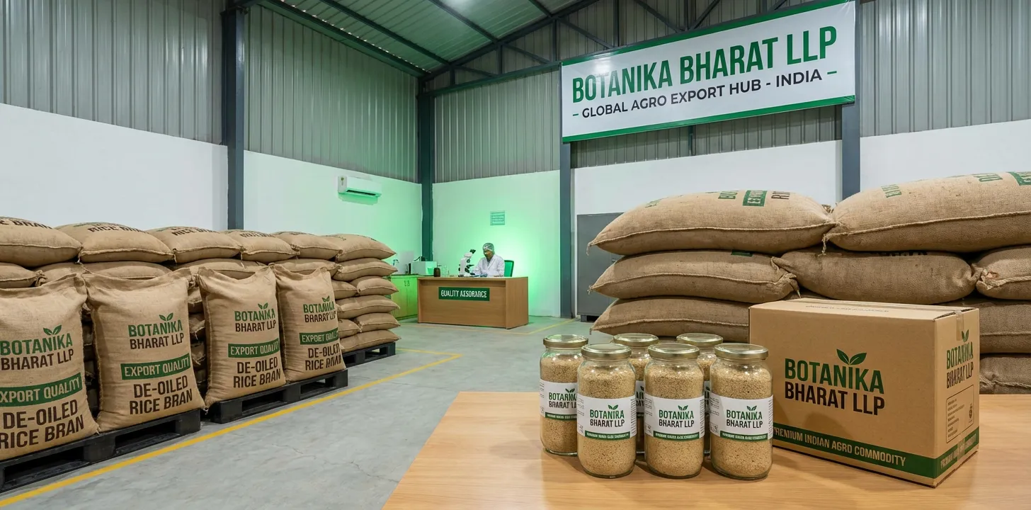 De-Oiled Rice Bran – Botanika Bharat LLP, Indian de-oiled rice bran exporter, bulk rice bran supplier animal feed, Rudrapur Uttarakhand.