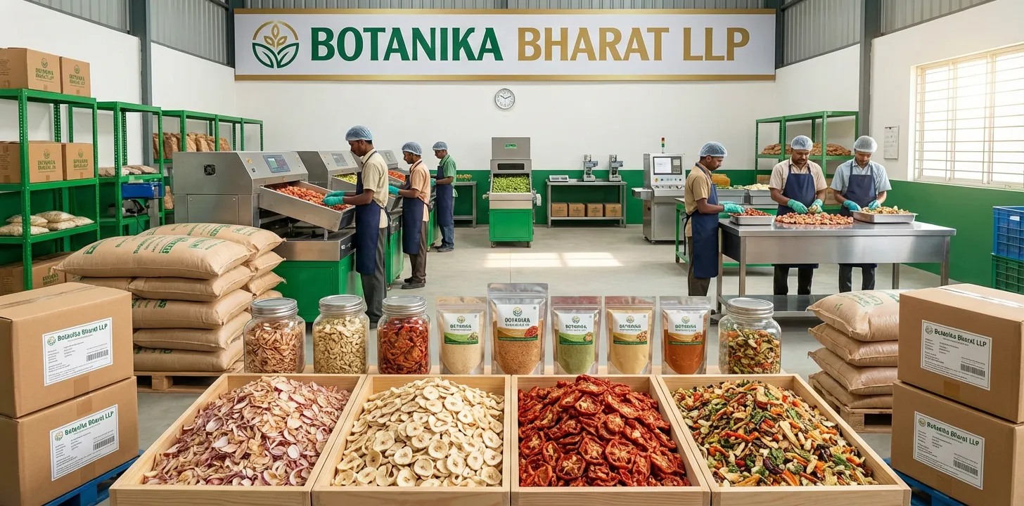 Dried Vegetables – Botanika Bharat LLP, Indian dried vegetables exporter, bulk dried vegetables supplier FMCG HORECA, Rudrapur Uttarakhand.