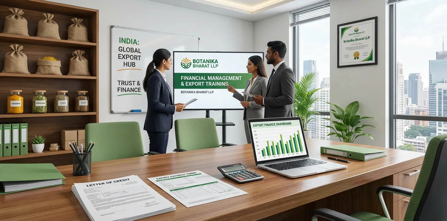 Financial Management – Botanika Bharat LLP, export finance and training for exporters, Indian spice exporter, Rudrapur Uttarakhand.