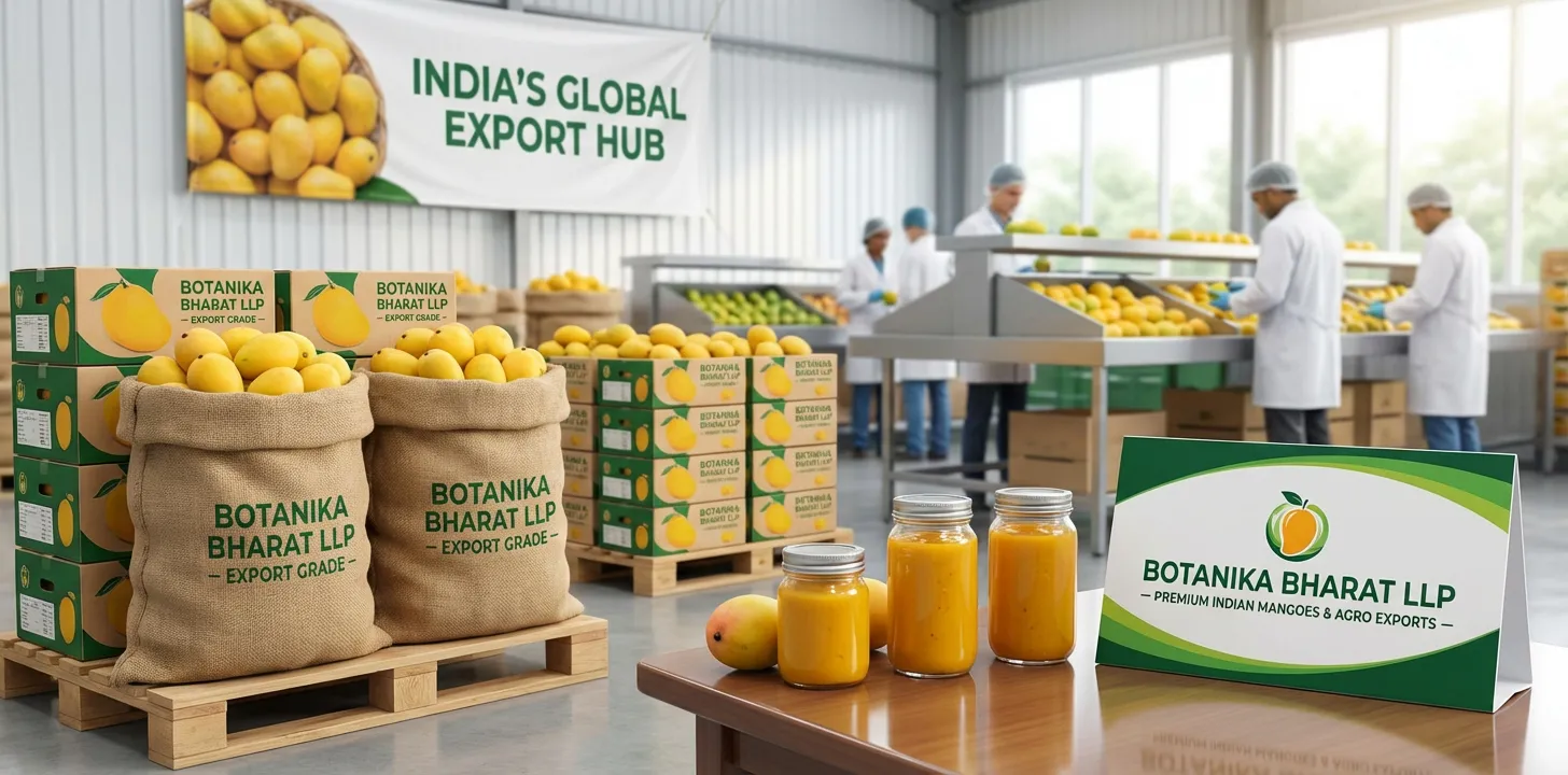 Fresh Mangoes – Botanika Bharat LLP, Indian fresh mangoes exporter, bulk mango supplier, Alphonso Kesar Totapuri retail HORECA, Rudrapur Uttarakhand.