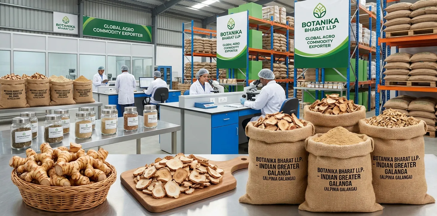 Greater Galanga – Botanika Bharat LLP, Indian greater galanga exporter, galangal Alpinia galanga bulk spice supplier FMCG HORECA Thai galangal, Rudrapur Uttarakhand.