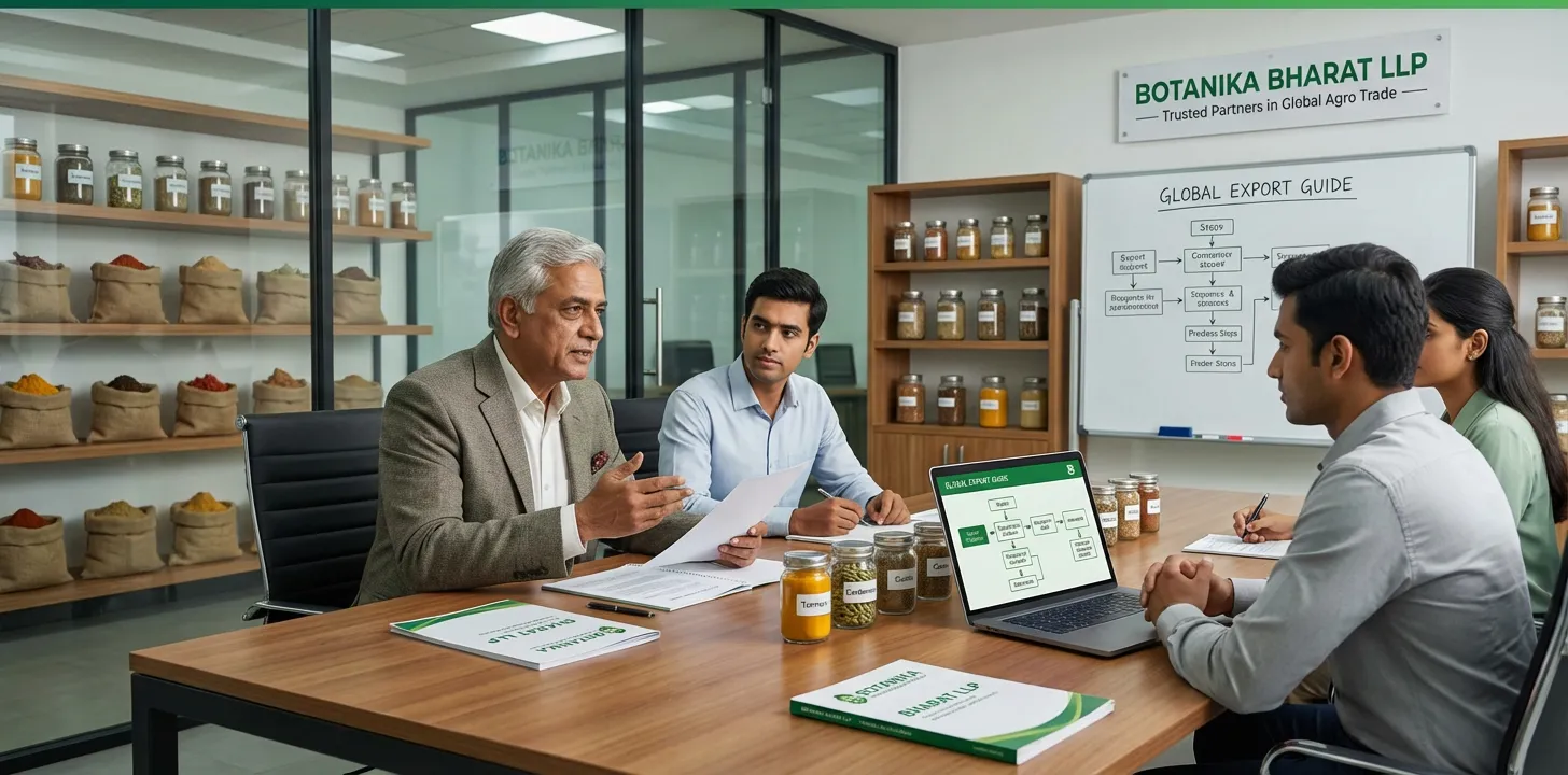 Mentorship & Support – Botanika Bharat LLP, guidance for buyers, farmers, and exporters, Indian spice exporter, Rudrapur Uttarakhand.
