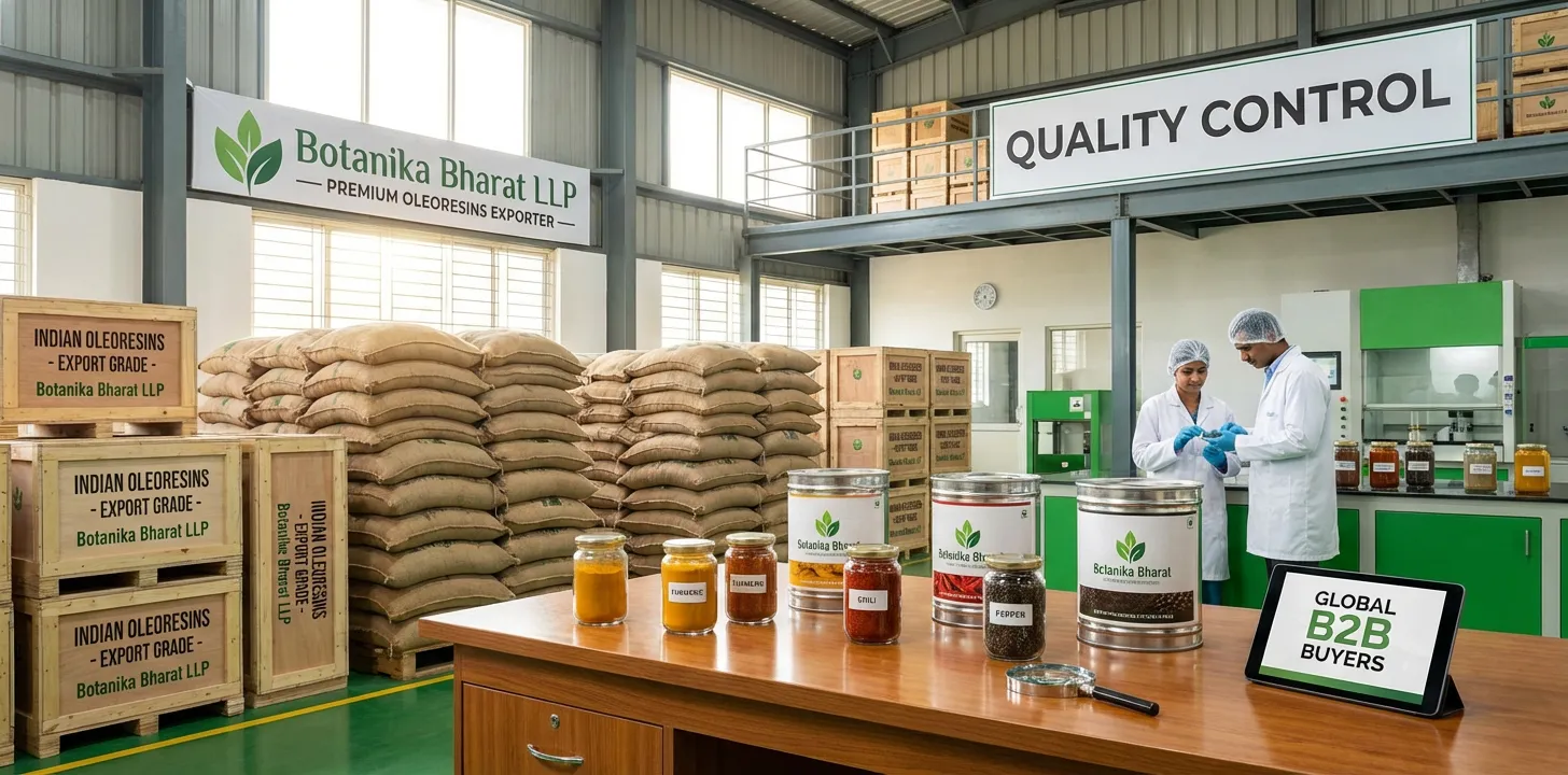 Oleoresins – Botanika Bharat LLP, Indian oleoresins exporter, spice extract bulk supplier FMCG HORECA, Rudrapur Uttarakhand.