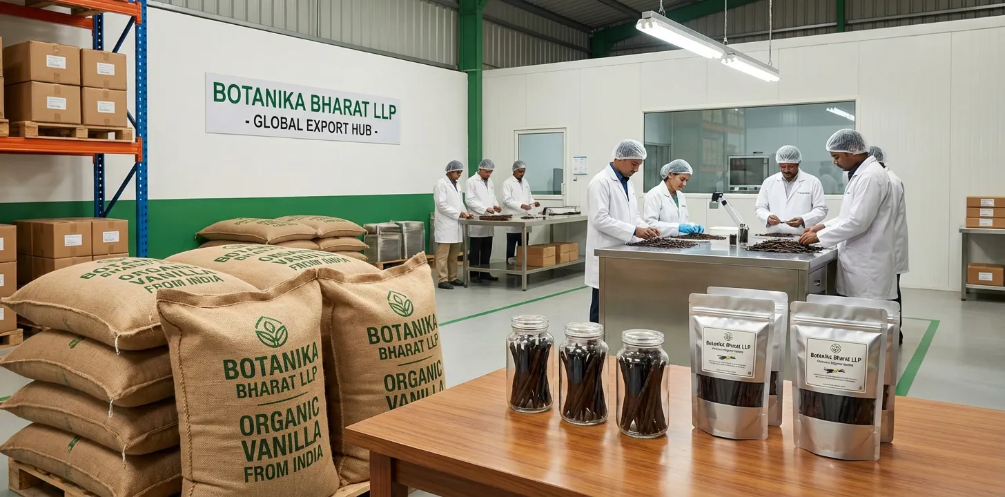 Organic Vanilla – Botanika Bharat LLP, Indian organic vanilla exporter, organic vanilla supplier FMCG HORECA, Rudrapur Uttarakhand.