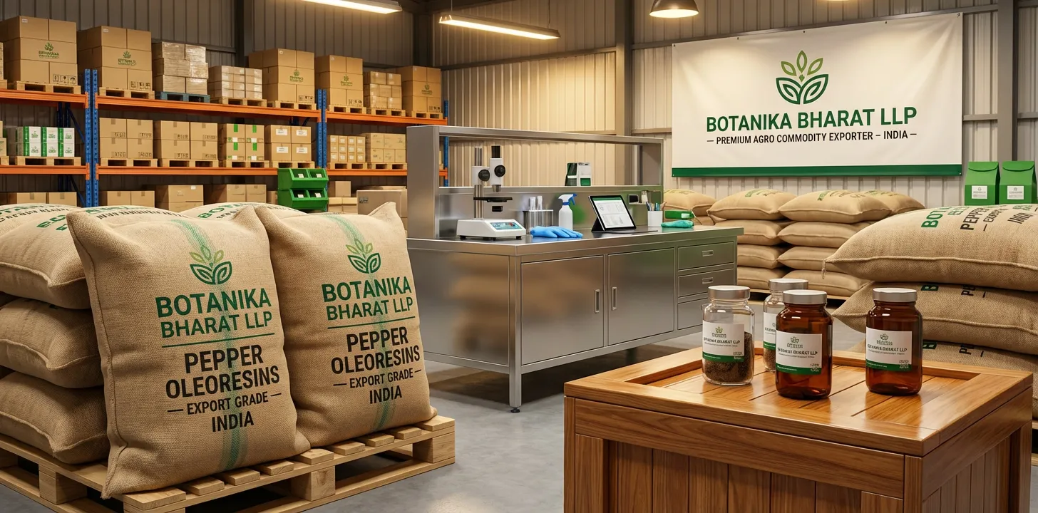 Pepper Oleoresins – Botanika Bharat LLP, Indian pepper oleoresins exporter, bulk pepper oleoresin supplier, piperine, FMCG HORECA, Rudrapur Uttarakhand.