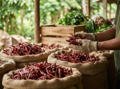 Whole Red Chilies | Botanika Bharat LLP Spices Herbs Ashwagandha Turmeric Oleoresins Essential Oils Rice Bulk Spice Exporter Wholesale India