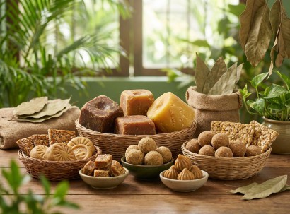 Jaggery & Confectionery | Botanika Bharat LLP Spices Herbs Ashwagandha Turmeric Oleoresins Essential Oils Rice Bulk Spice Exporter Wholesale India