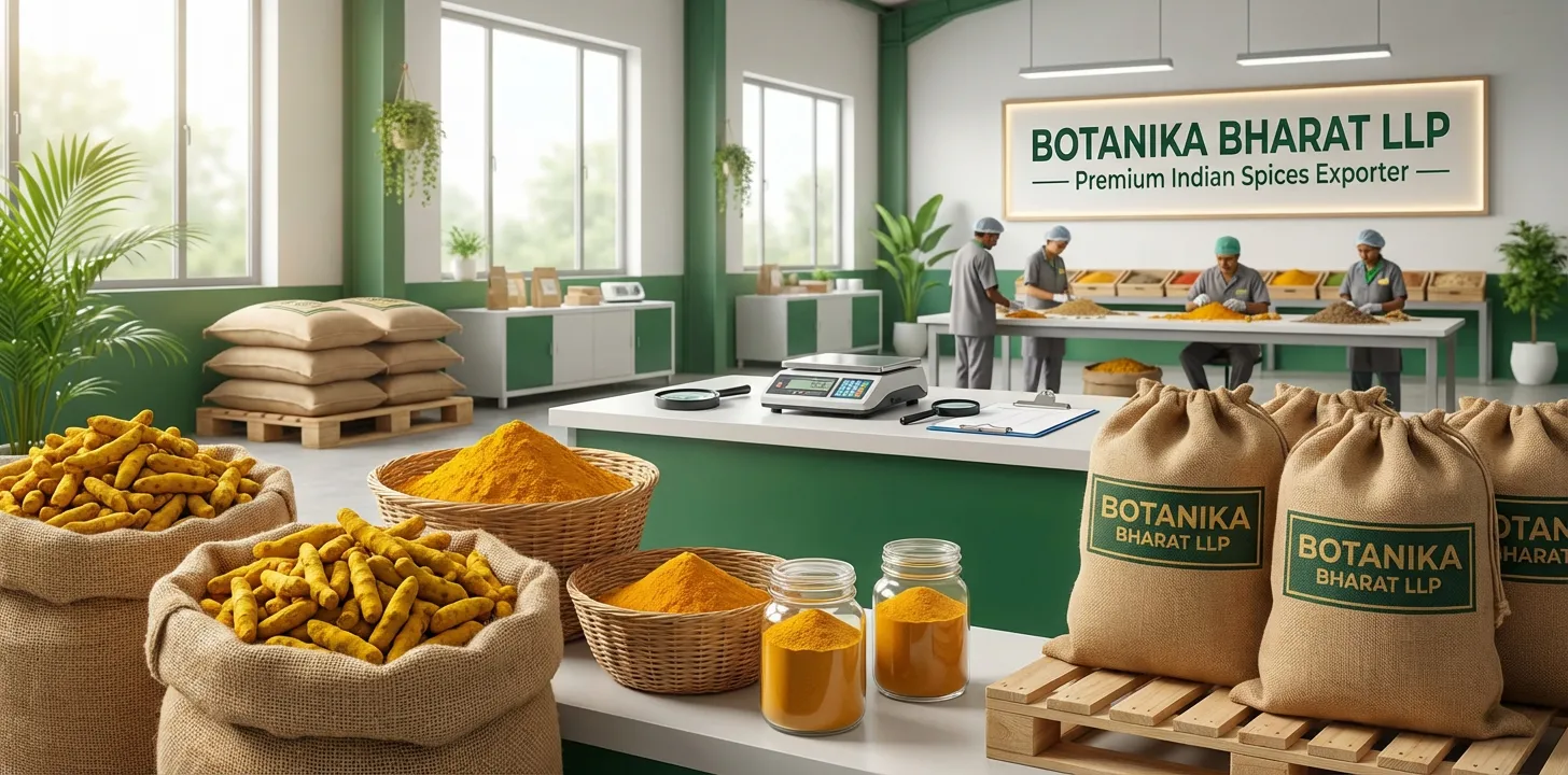 Tumeric (Turmeric) – Botanika Bharat LLP, Indian turmeric exporter, turmeric fingers, turmeric powder, curcumin, haldi, Rudrapur Uttarakhand.