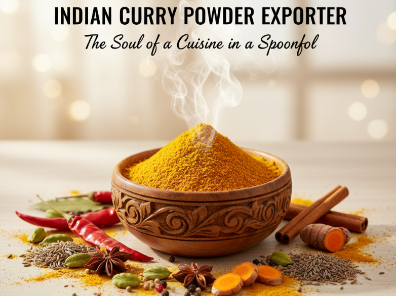 Aromatic Indian curry powder with constituent whole spices for export